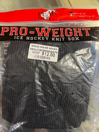 Black Senior Large Socks (New)