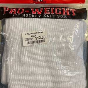 White Senior Large Socks (New)