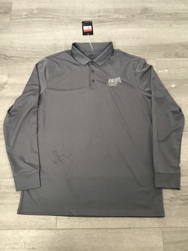 Team USA Gray Large Men's Nike Dri-Fit Long Sleeve Shirt (New)