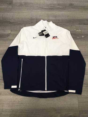 Team USA White Men's Large Nike Jacket (New)