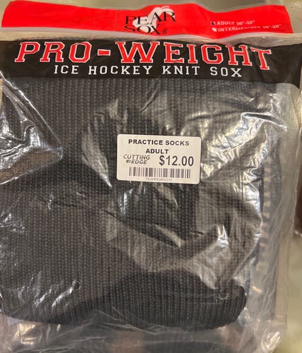 Black Senior Large Socks (New)