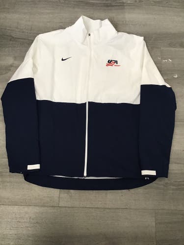 USA Hockey White Men's XL Nike Jacket (New)