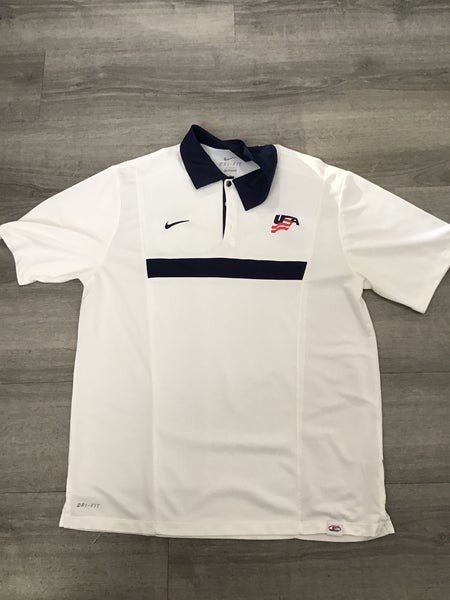 Team USA White Large Men's Nike Shirt (New)