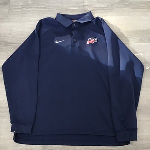 Team USA Blue Large Nike Heavyweight Button Down (New)