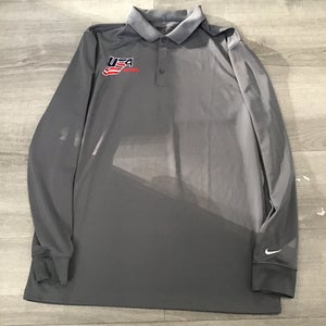 Team USA Gray Large Men's Nike Dri-Fit Shirt (New)