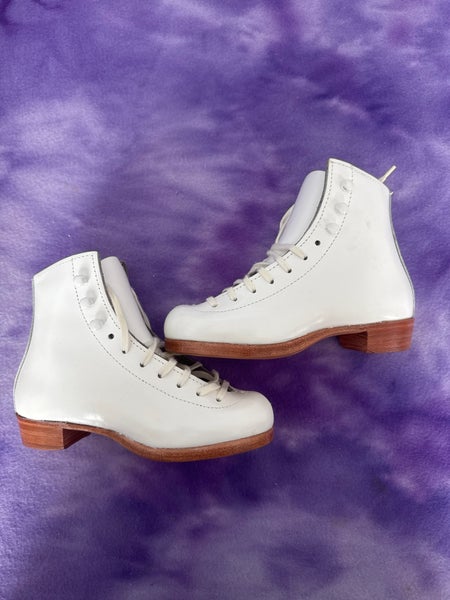 White Riedell 55 Figure Skates Junior 13 (New)