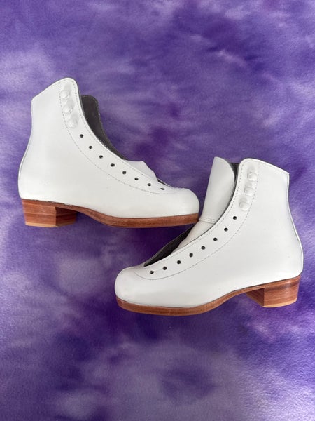 White Riedell 55 Figure Skates Junior 13.5 (New)