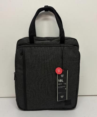 Herschel Supply Travel Tote 18-Liter Black Crosshatch Laptop Bag/Backpack NEW