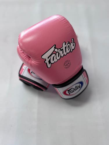 Pink Fairtex Muay Thai Gloves 16oz Handcrafted Premium Leather  (New)