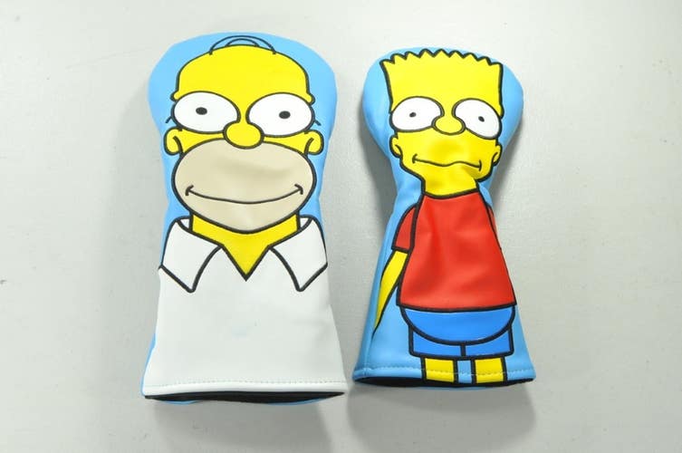 Simpsons Bart (Fairway Wood) and Homer (Driver) Head Covers Set  #209347