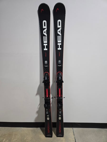 Head Supershape e-Rally Skis – 170cm – w/ Protector 11 Bindings – Phantom Wax