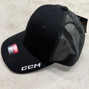 Black Adult Trucker CCM Hat (New)