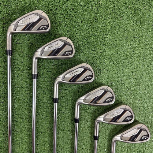 Callaway Mavrik Max Iron Set 6-PW AW Left Handed KBS Max 80g Regular Flex
