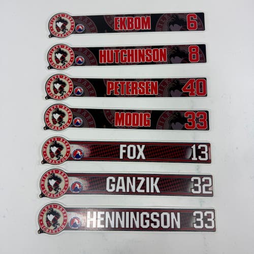 Wilkes-Barre Scranton Locker Room Nameplates (Group#10)