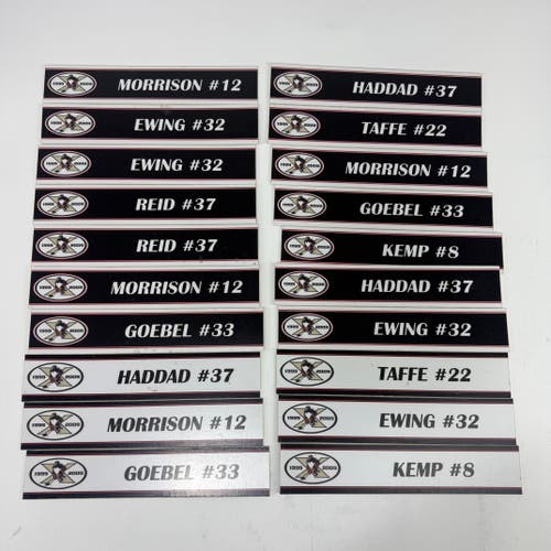 Wilkes Barre Scranton Locker Room Nameplates