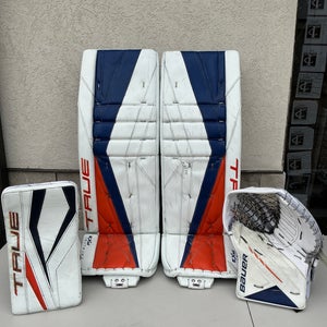 Olivier Rodrigue Oilers 34" True Catalyst PX3 Goalie Full Set Pro Stock (Used) 74356