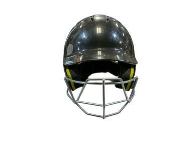 Used Under Armour BLACK Batting Helmet w/Mask Black One Size 11873-S000220928