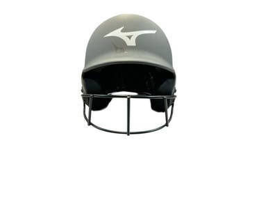 Used Mizuno Batting Helmet w/Mask Grey One Size 11873-S000225809