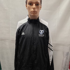Retro Tufts Jumbos Football Adidas Full Zip Windbreaker Jacket XL NCAA