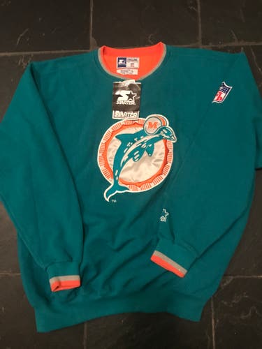 Miami Dolphins -Adult Large Starter Sweatshirt (New)