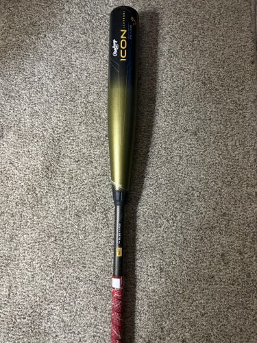 2023 Rawlings Icon Composite BBCOR Rolled Bat (-3) 29 oz 32" like new
