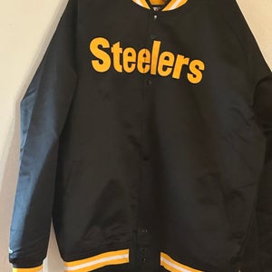 Brand New Mitchell & Ness Pittsburgh Steelers Satin Jacket – Size 3XL (Big & Tall)