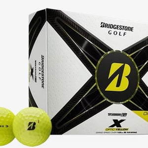 Bridgestone Tour B-X Golf Balls (Yellow, 12pk) 1 Dozen  2024 NEW