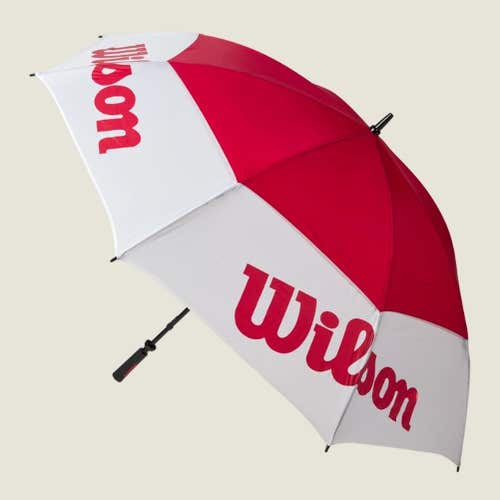 Wilson Staff Tour Umbrella 2025 (White/Red, 68" Double Canopy) Golf NEW