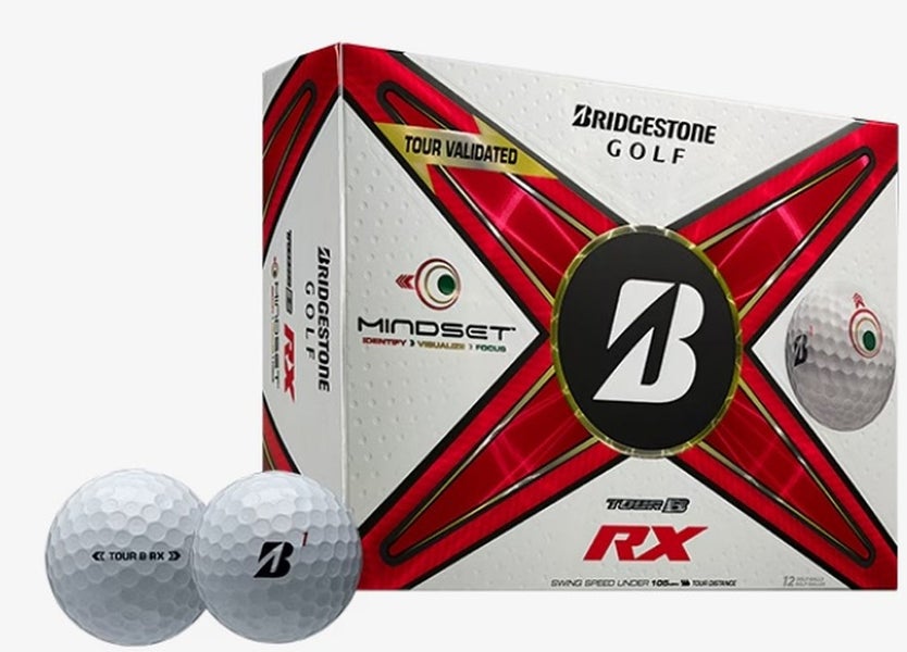 Bridgestone Tour B-RX Mindset Golf Balls (White, 12pk) 1 Dozen 2024 NEW