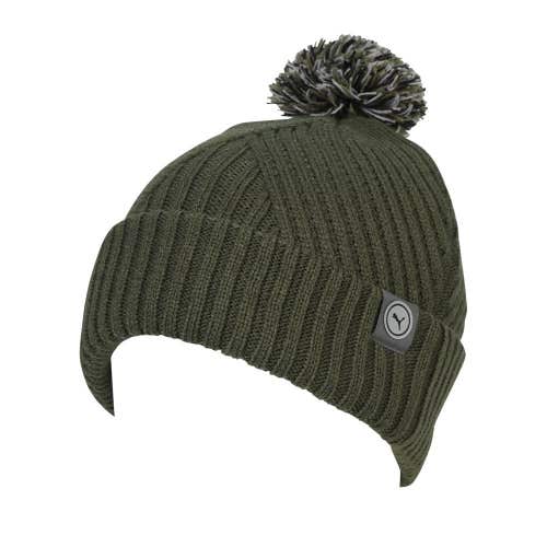 Puma Circle Cat Removeable Pom Beanie (Ladies, Thyme) 2020 NEW