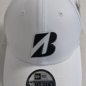 Bridgestone Golf New Era Fitted 2021 Hat (White, Medium-Large) NEW
