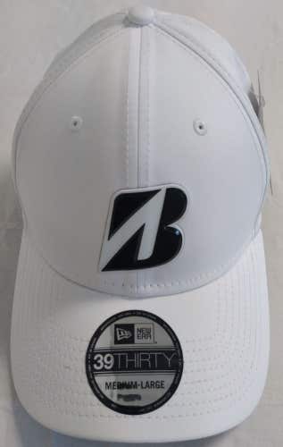 Bridgestone Golf New Era Fitted 2021 Hat (White, Medium-Large) NEW