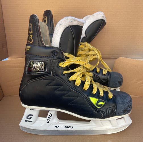 Used Graf Supra 703 Hockey Skates Size 6.5 Made in Canada!
