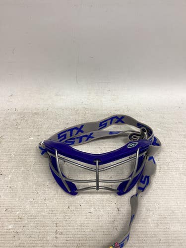 Used STX 2SEE Lacrosse Facial Protect Navy Blue MD 11851-S000042303