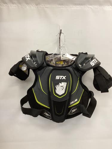 Used STX STALLION 200 Lacrosse Shoulder Pads Black LG 11851-S000042344