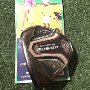 Callaway Left Handed Big Bertha Fusion 3 Wood Regular Recoil ES 450 F3 Graphite