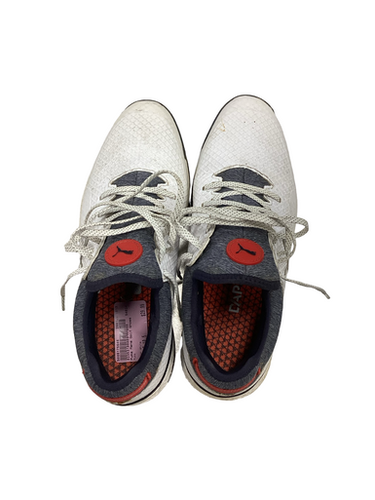 Used Puma Mens Golf Shoes White Senior 10.5 11613-S000175643