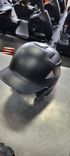 Used Adidas 6 1/2 TO 7 1/8 Batting Helmet No Mask Black MD 11497-S000154945