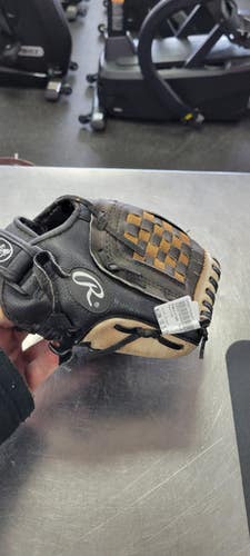 Used Rawlings 10.5 BB/SB Glove RH Throw Black 10 1/2" 11497-S000154948