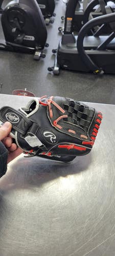 Used Rawlings HIGHLIGHT 10.5 BB/SB Glove RH Throw Black 10 1/2" 11497-S000154949