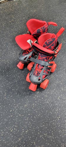 Used 12-2 Child Roller Quad Skates Black Adjustable 11497-C000154942