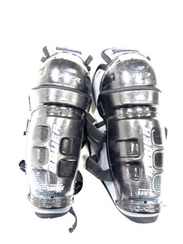 Used Bauer SUPREME Junior Shin Guards Black 10" 11860-S000303536