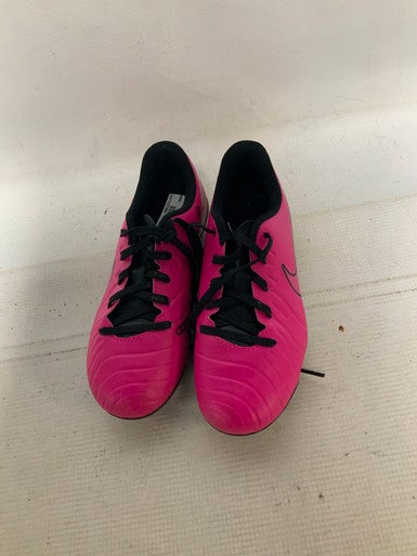 Used Nike TIEMPO Soccer Cleats Pink Junior 01 11823-S000036896