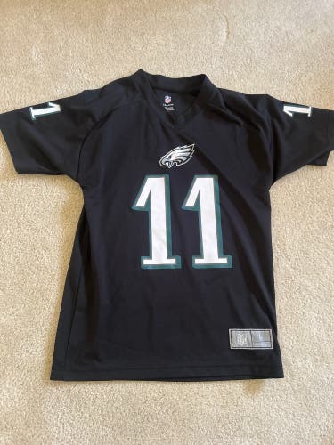 Black Large Carson Wentz Boys Nike Jersey (Used)