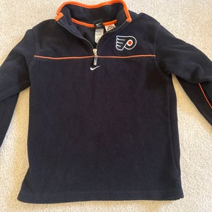 Black Vintage Boys Medium Nike Flyers Quarter Zip Sweatshirt (Used)
