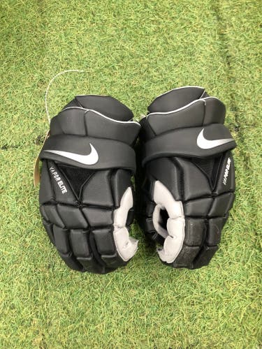 Black Nike Vapor Elite Lacrosse Gloves Large (New)
