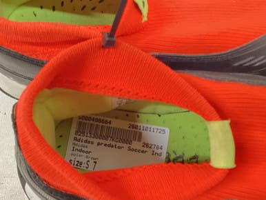 Used Adidas Soccer Indoor Shoes Brown Senior 7 11725-S000496664