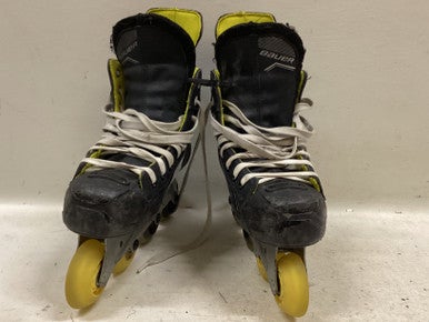 Used Bauer RS Roller Hockey Skates Black Senior 7.5 11725-S000496678