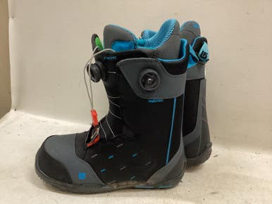 Used Burton CONCORD BOA Mens Snowboard Boots Black Senior 11.5 11725-S000496526