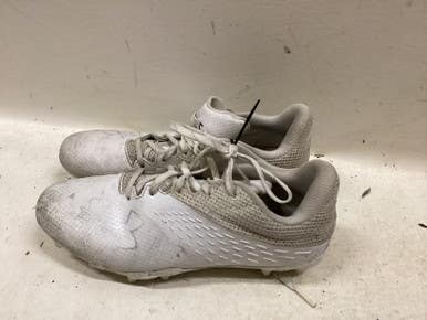 Used Under Armour LAX Cleats Mens White Senior 5 11725-S000496564